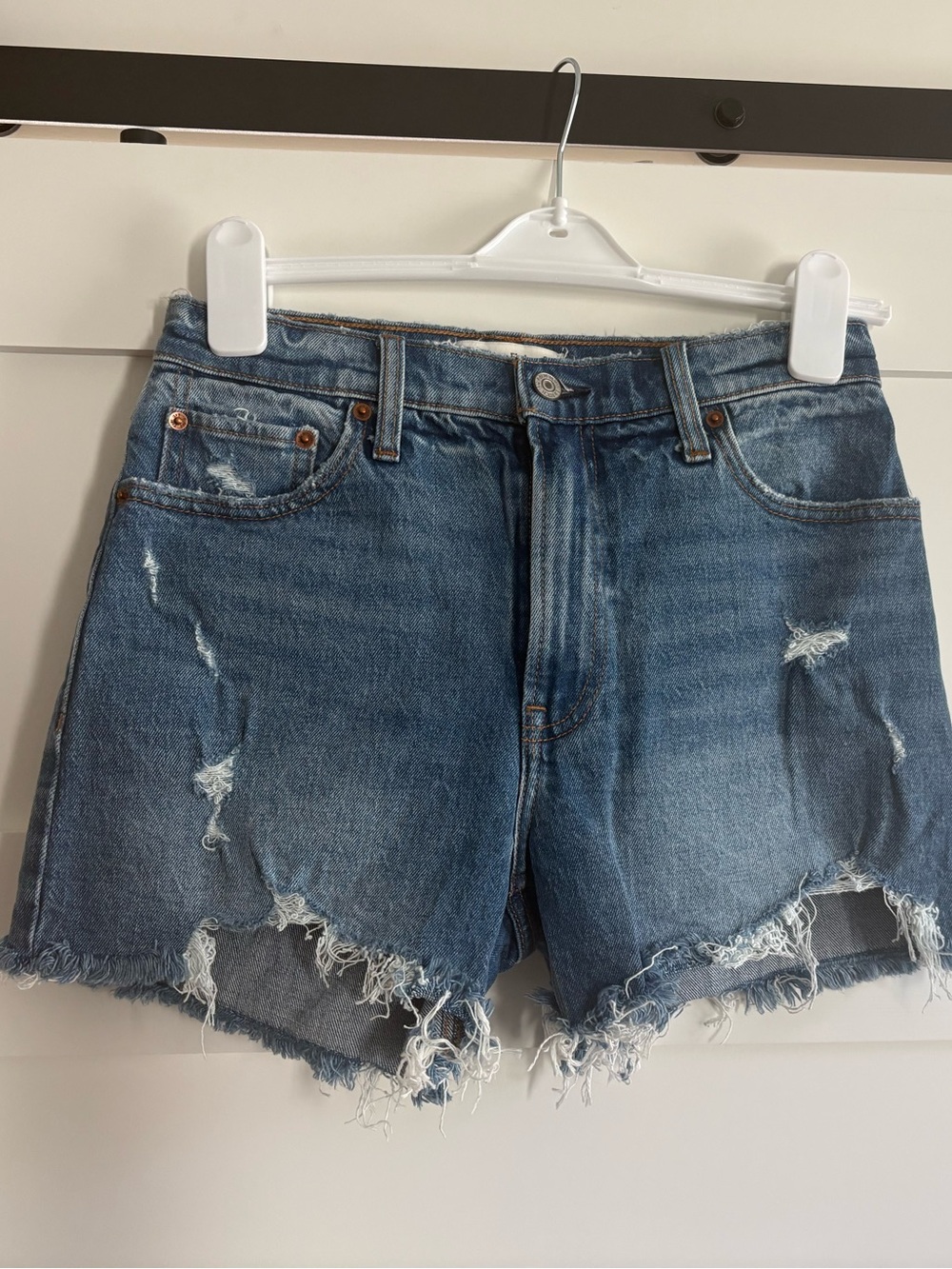 Abercrombie High Rise Mom Shorts